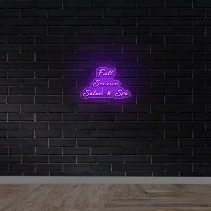 Full Service Salon & Spa -  Premium Neon Artwork