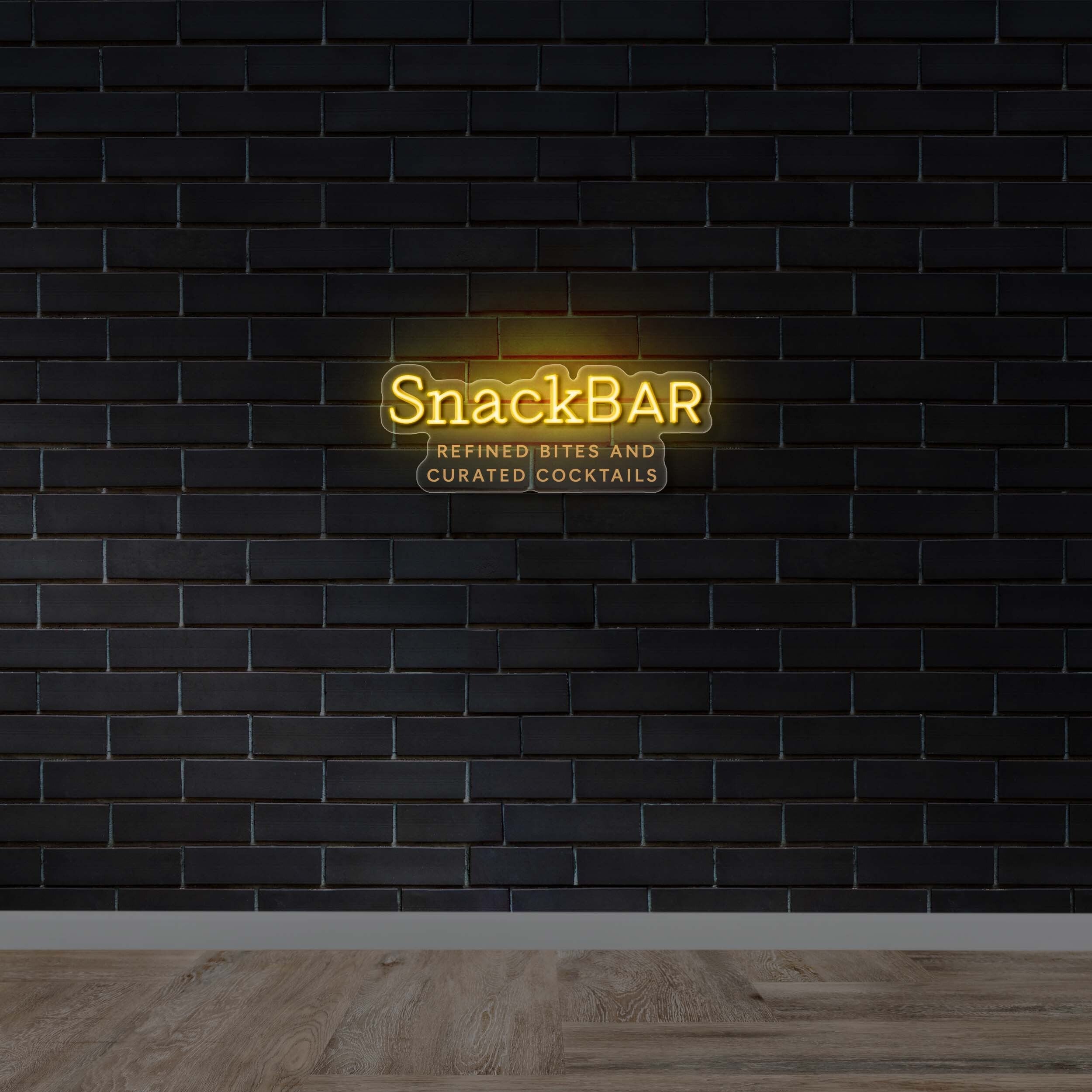 SnackBar - Premium Neon Artwork