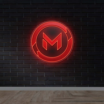 M - Premium Neon Artwork