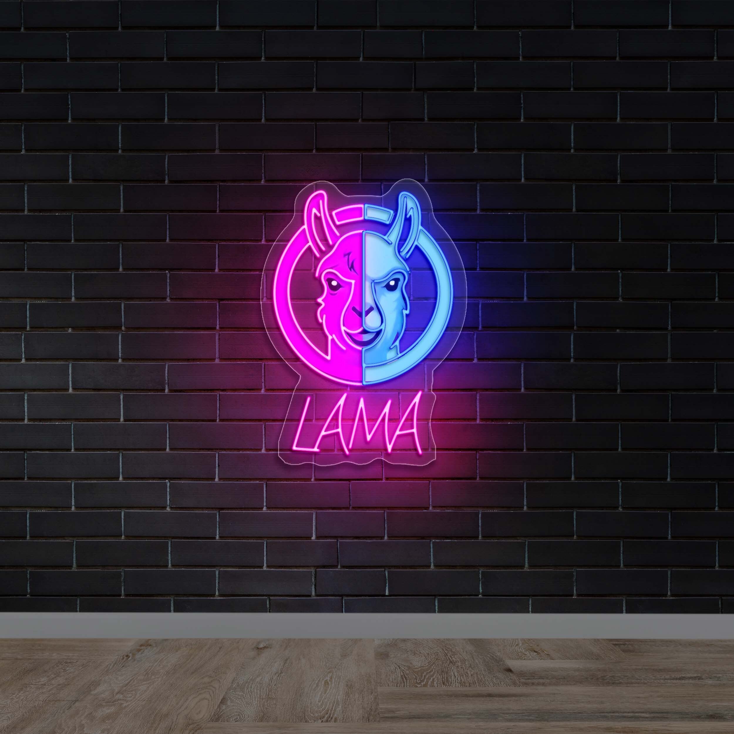 LAMA - Premium Neon Artwork