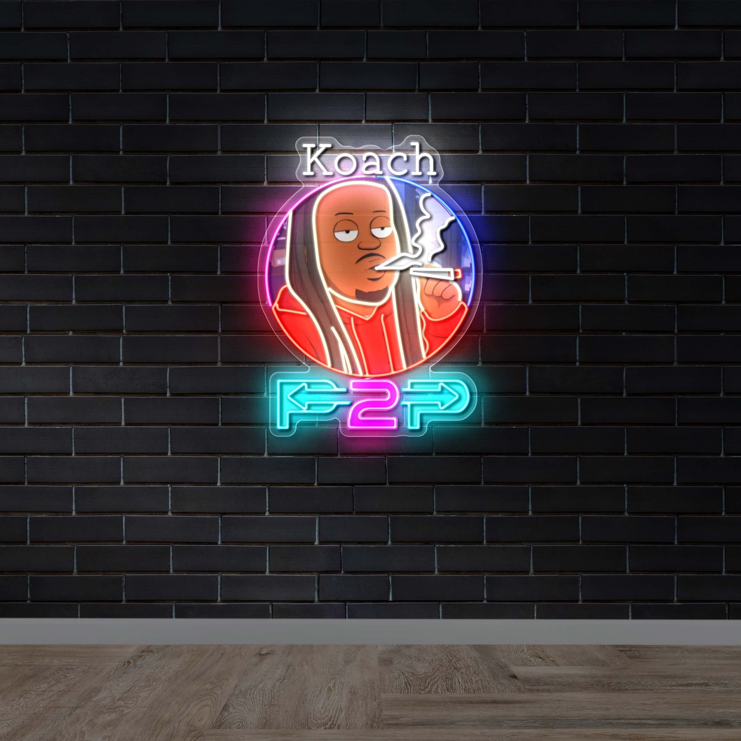 Koach Pay2Play (version 2) - Premium Neon Artwork