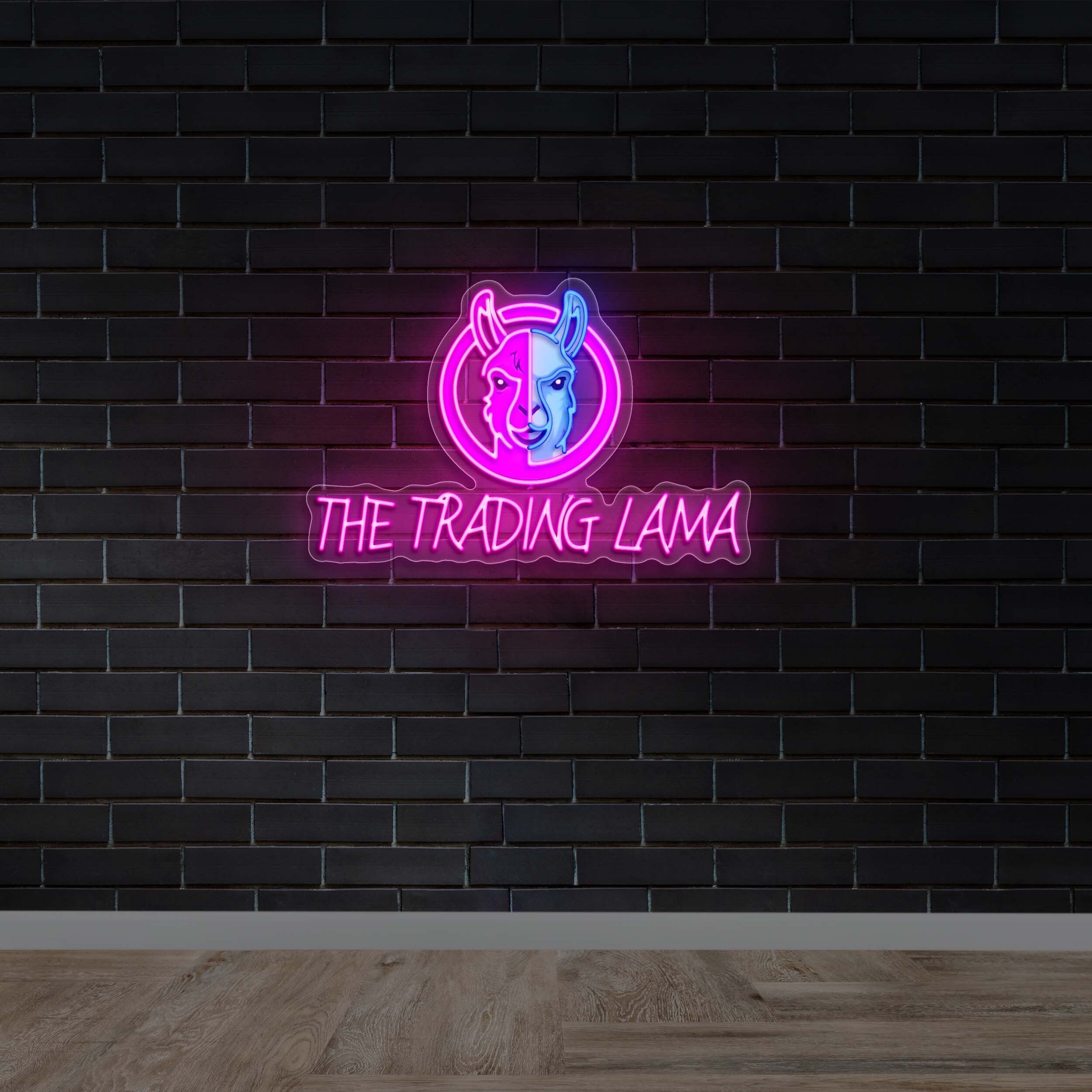 THE TRADING LAMA - Premium Neon Artwork