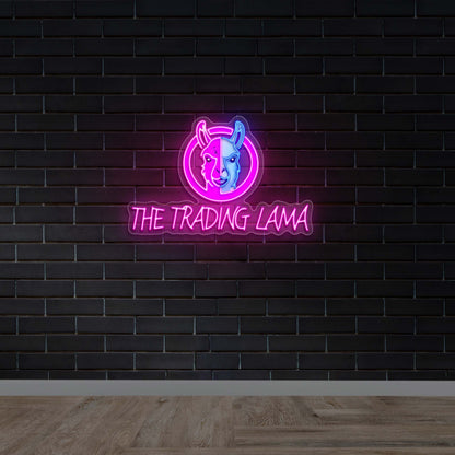 THE TRADING LAMA - Premium Neon Artwork