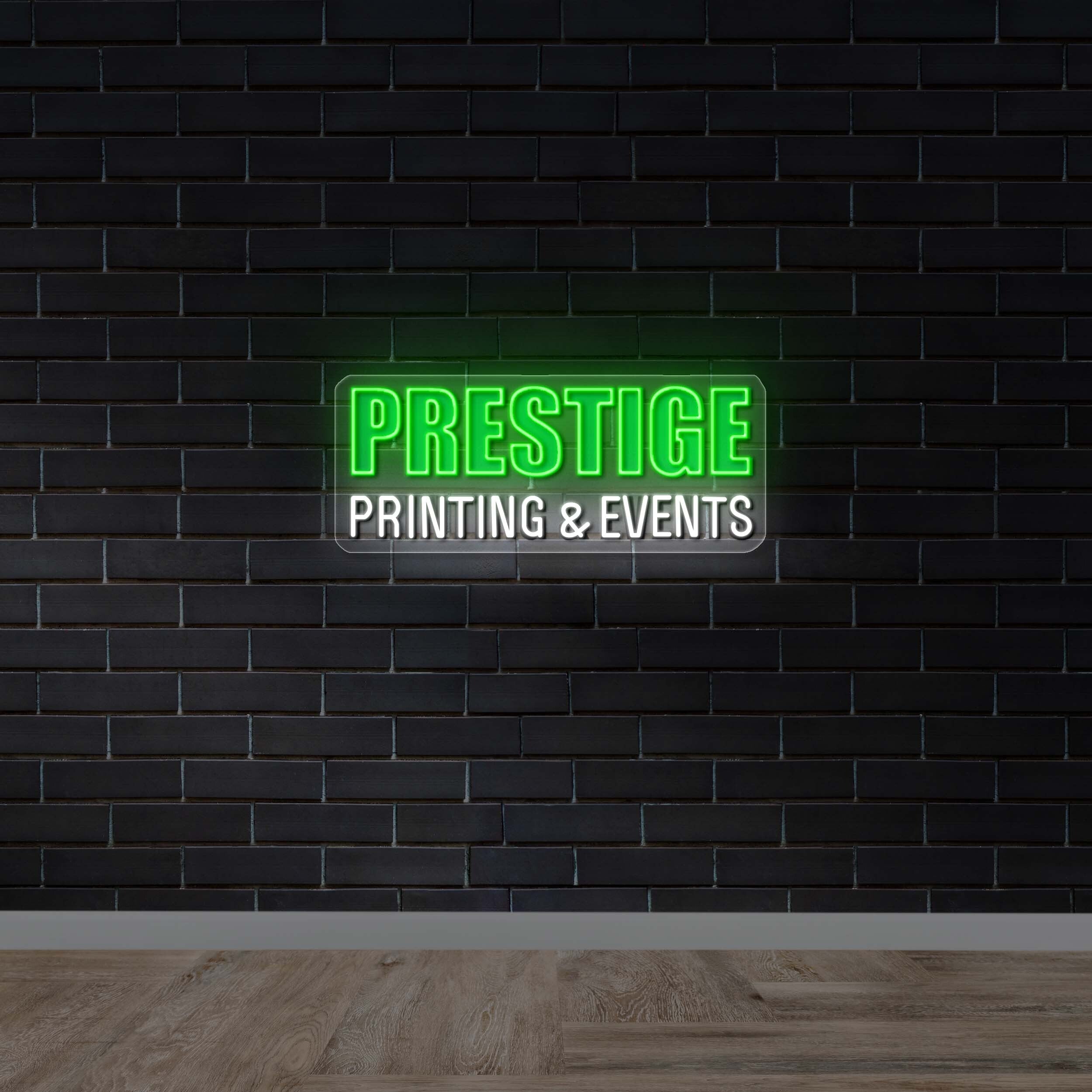 PRESTIGE PRINTING & EVENTS (text only)- Premium Neon Artwork
