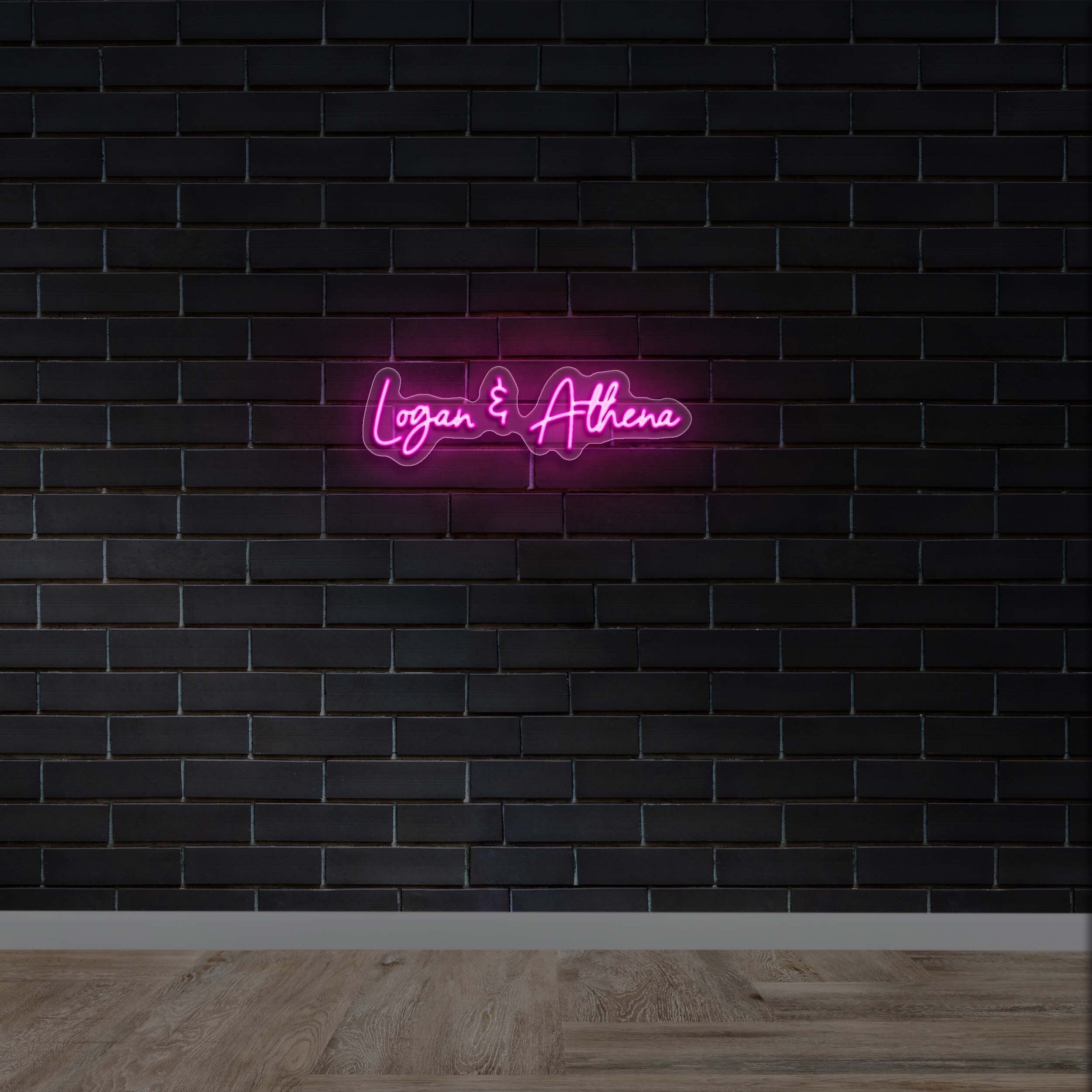 Logan & Athena - Premium Neon Artwork