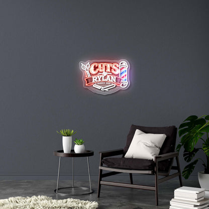 CUTS BY RYLAN - Premium Neon Artwork