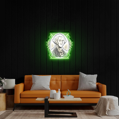 Dollar Bill - Premium Neon Artwork