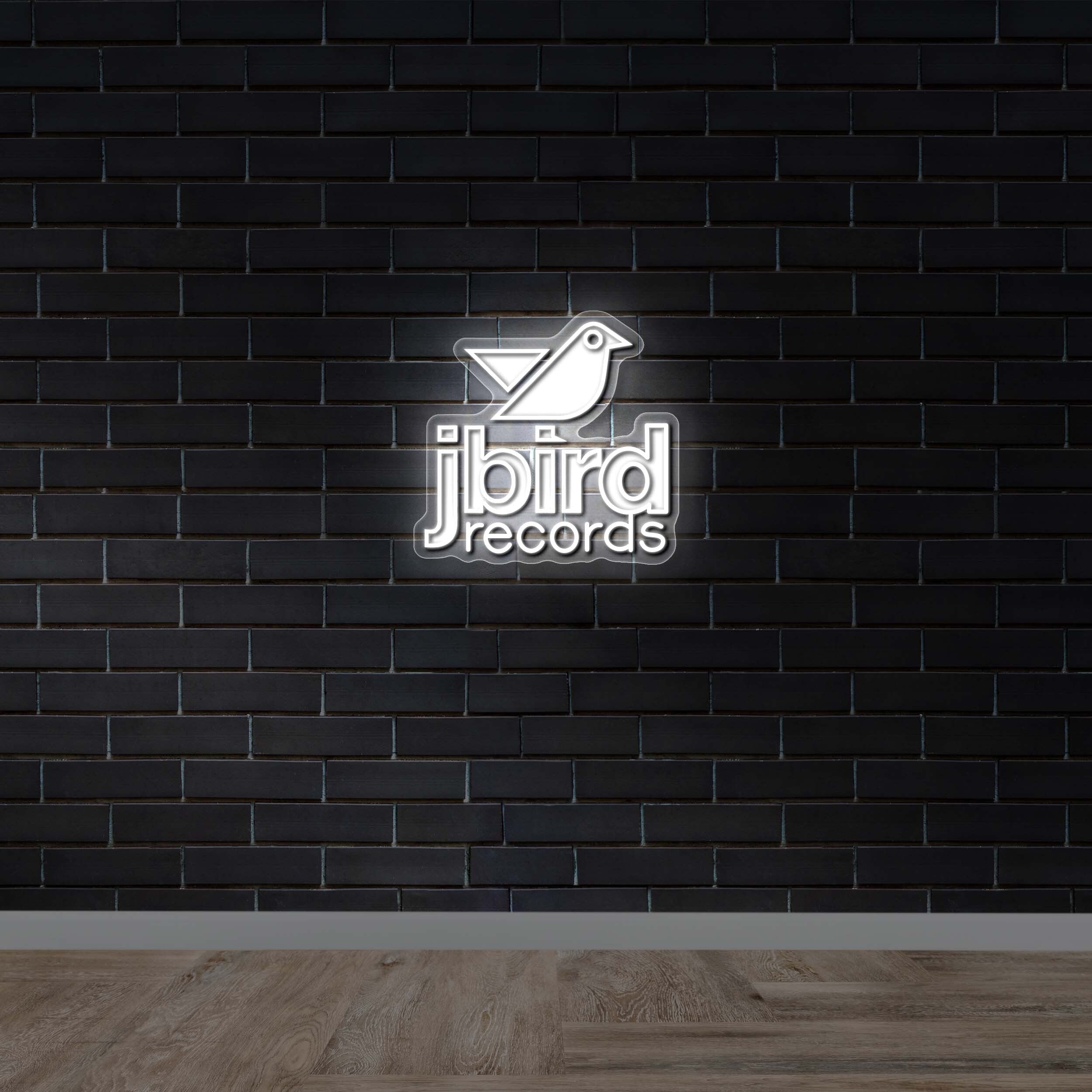 Jbird Records Logo – Premium Neon Artwork