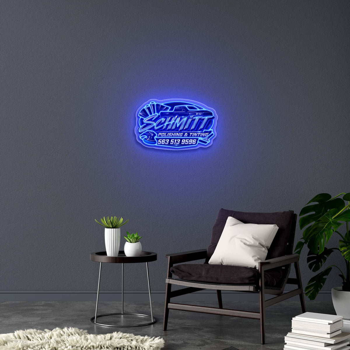Schmitt Polishing & Tinting - Premium Neon Artwork