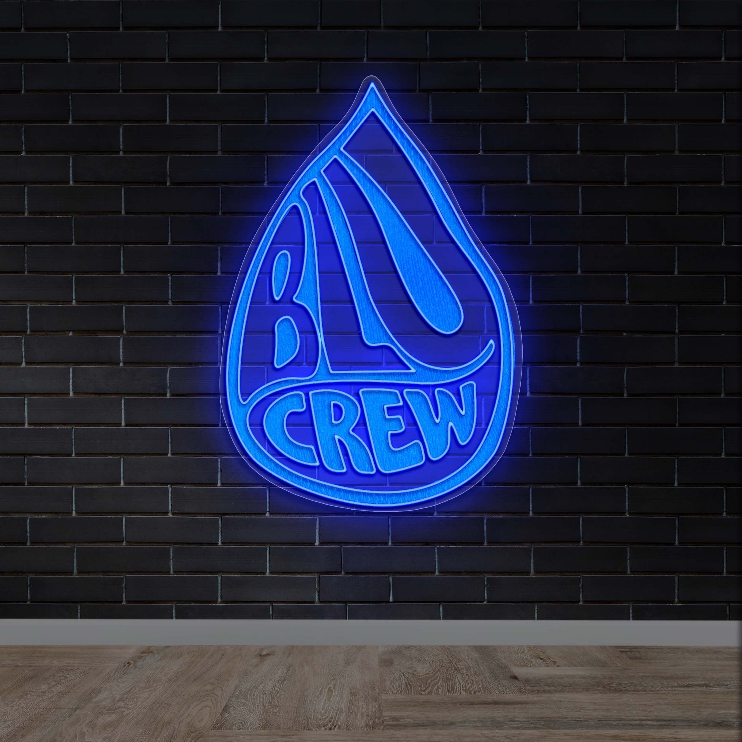 Blue Crew - Premium Neon Artwork
