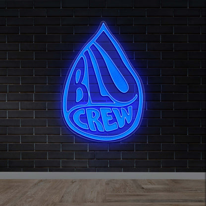 Blue Crew - Premium Neon Artwork