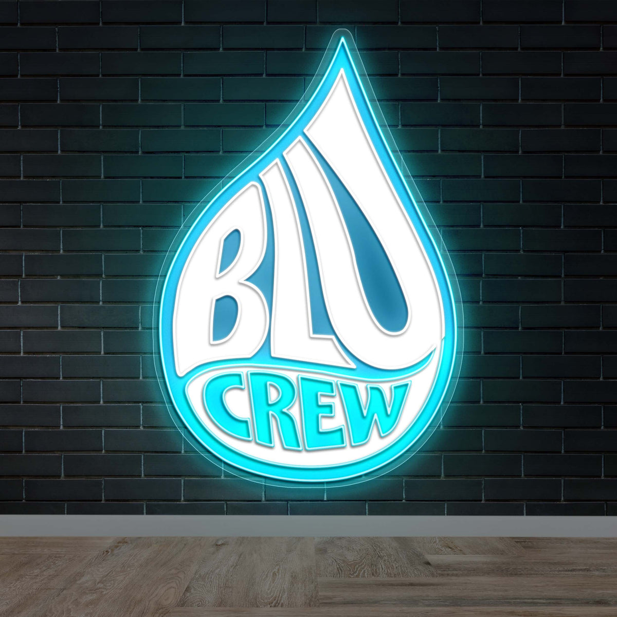 Blu Crew - Premium Neon Artwork