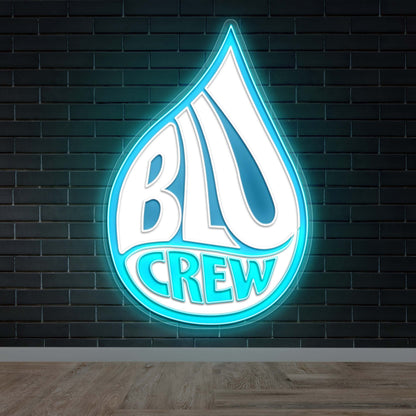 Blu Crew - Premium Neon Artwork