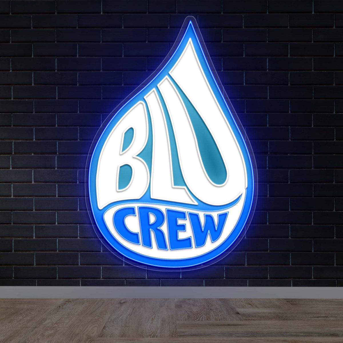 Blu Crew - Premium Neon Artwork
