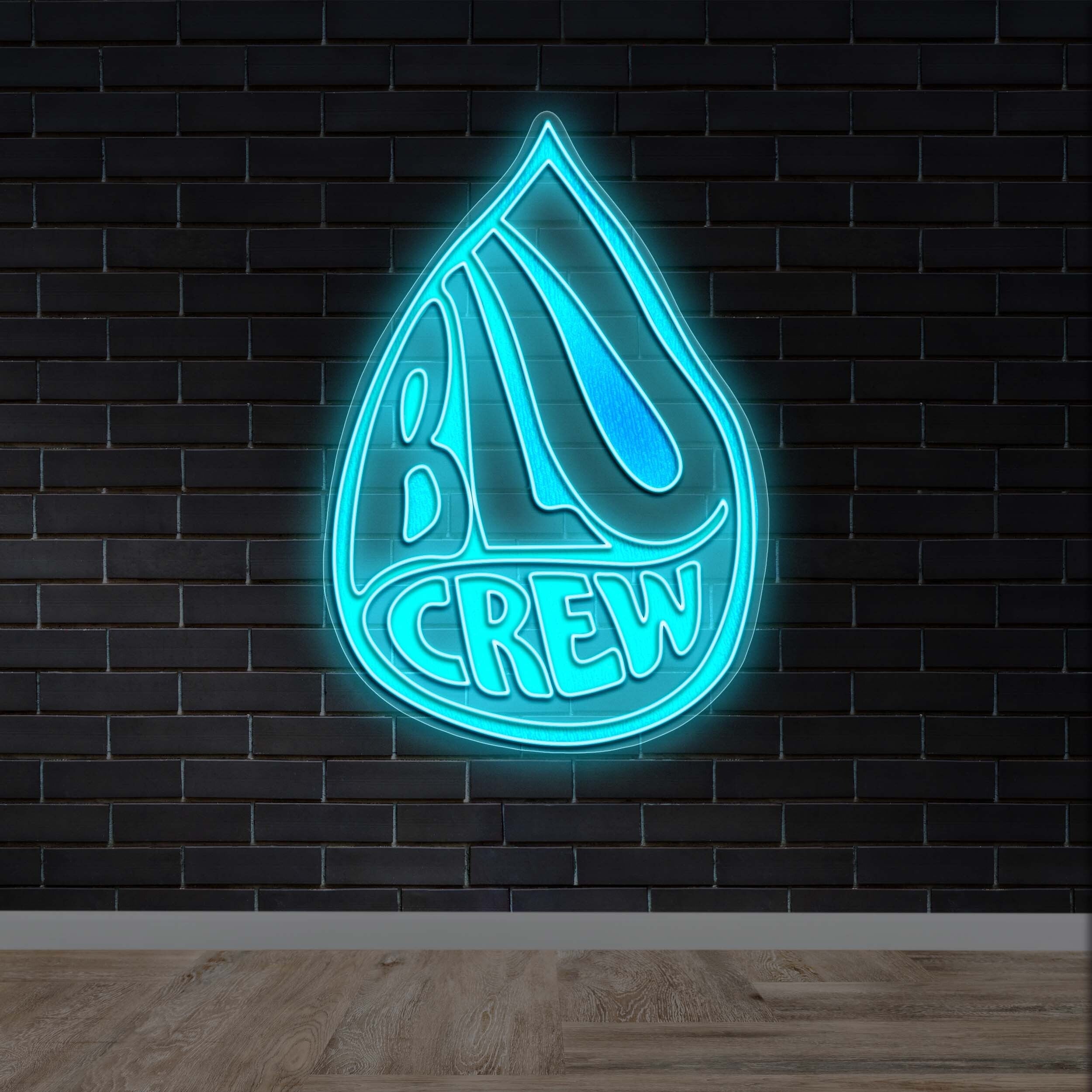 Blu Crew - Premium Neon Artwork
