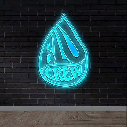 Blu Crew - Premium Neon Artwork
