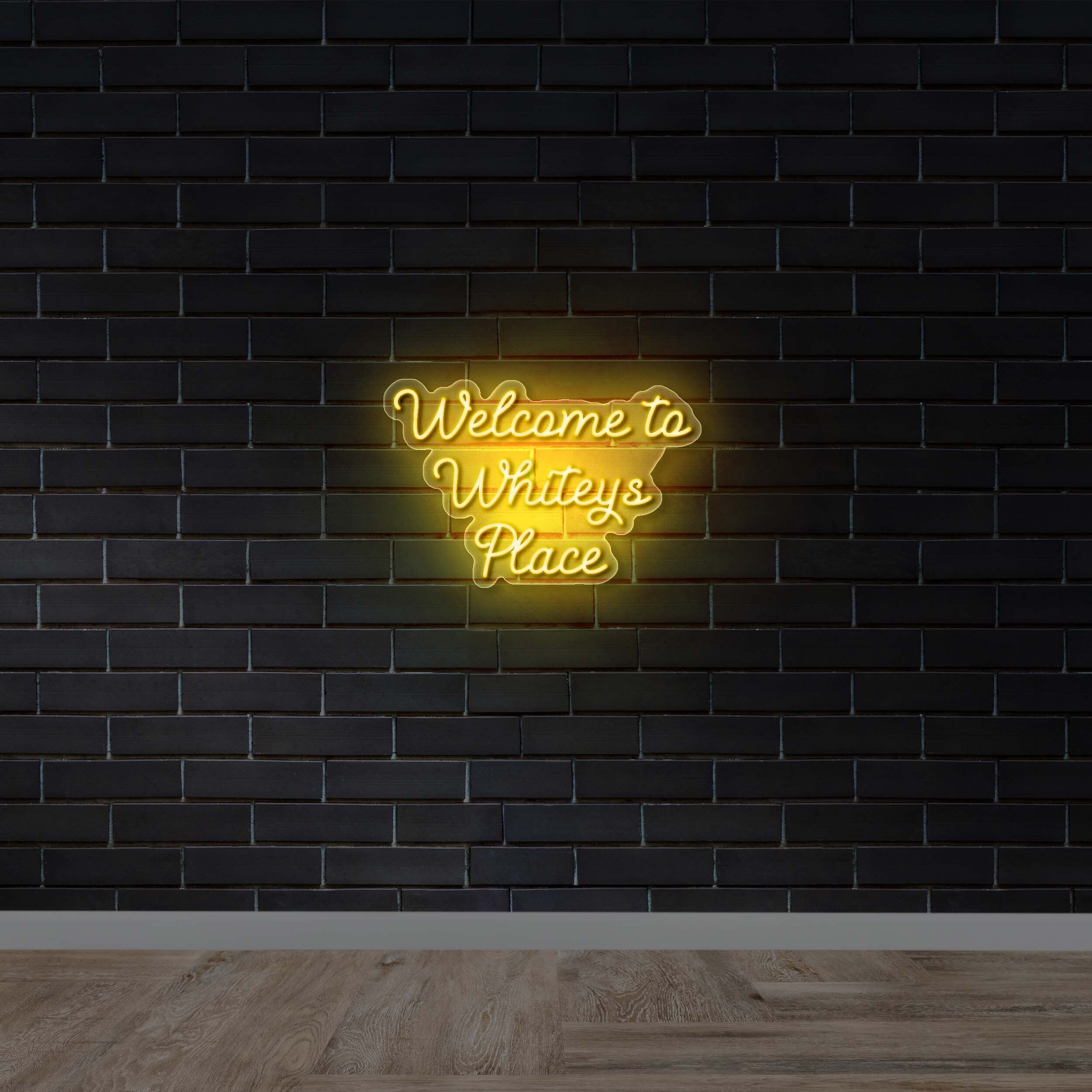 Welcome To Whiteys Place - Premium Neon Artwork