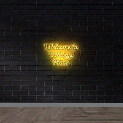 Welcome To Whiteys Place - Premium Neon Artwork