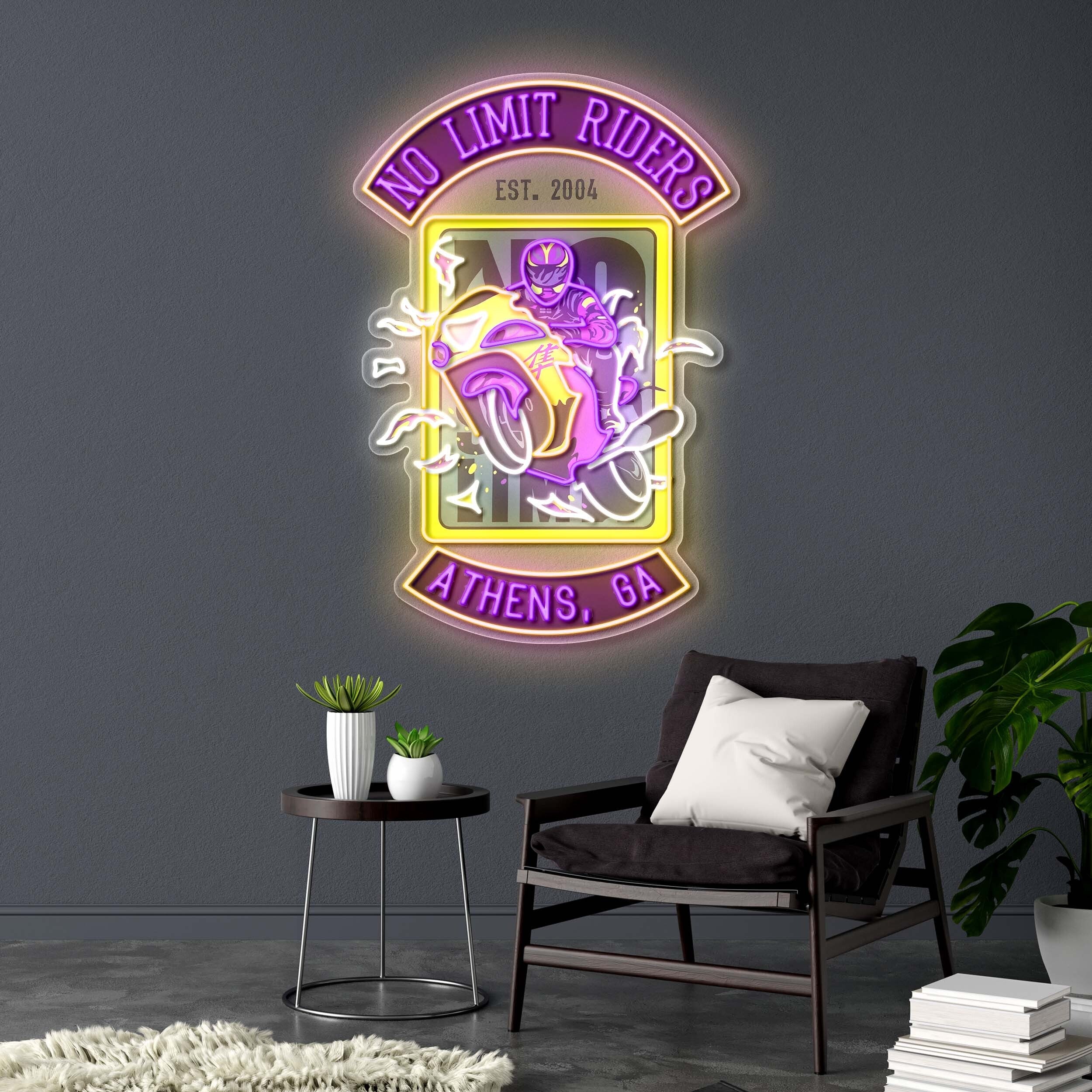 No limit rider | 2nd Version - Premium Neon Artwork