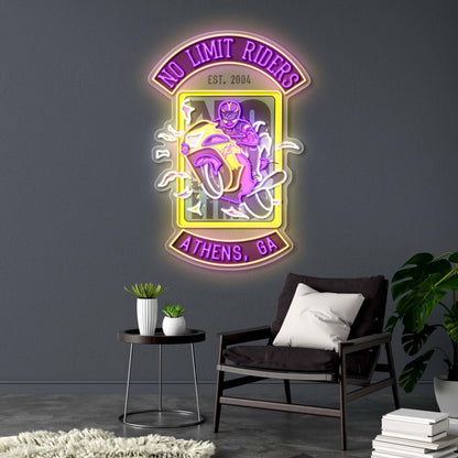 No limit rider | 2nd Version - Premium Neon Artwork