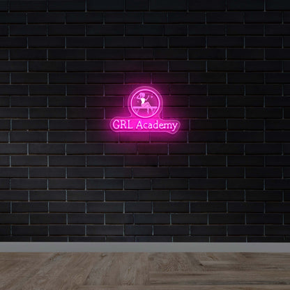 GRL Academy - Premium Neon Artwork