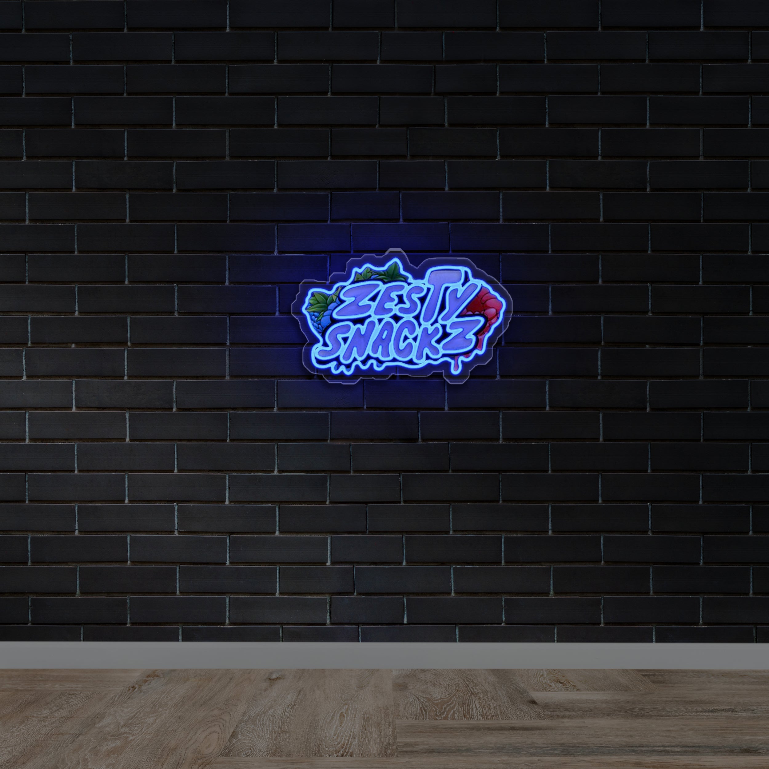 ZESTY SNACKZ - Premium Neon Artwork