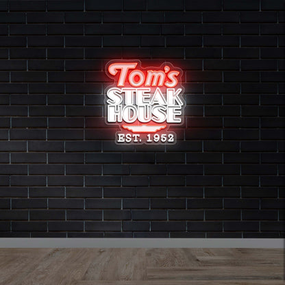 Tom’s Steakhouse - Premium Neon Artwork