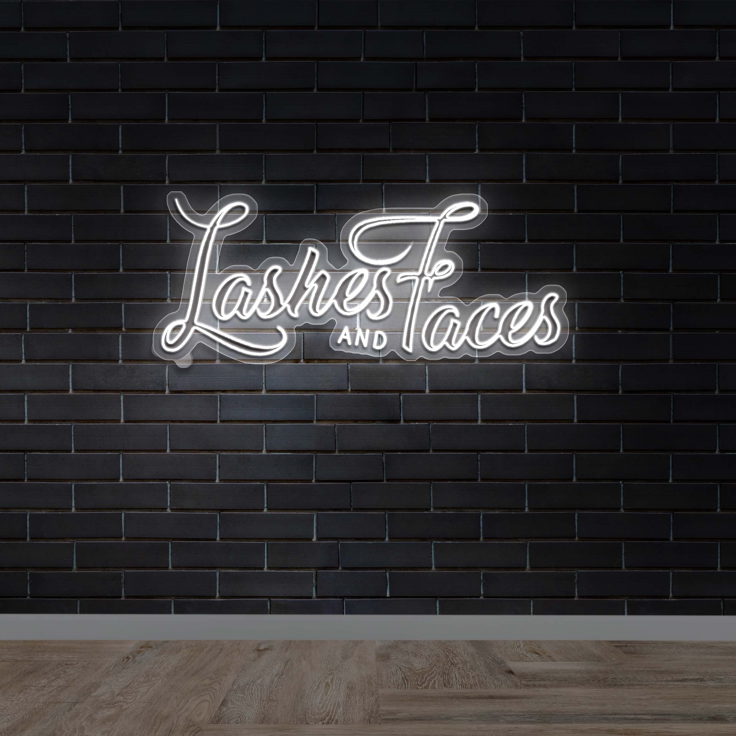 Lashes AND Faces | 2nd Version - Premium Neon Artwork