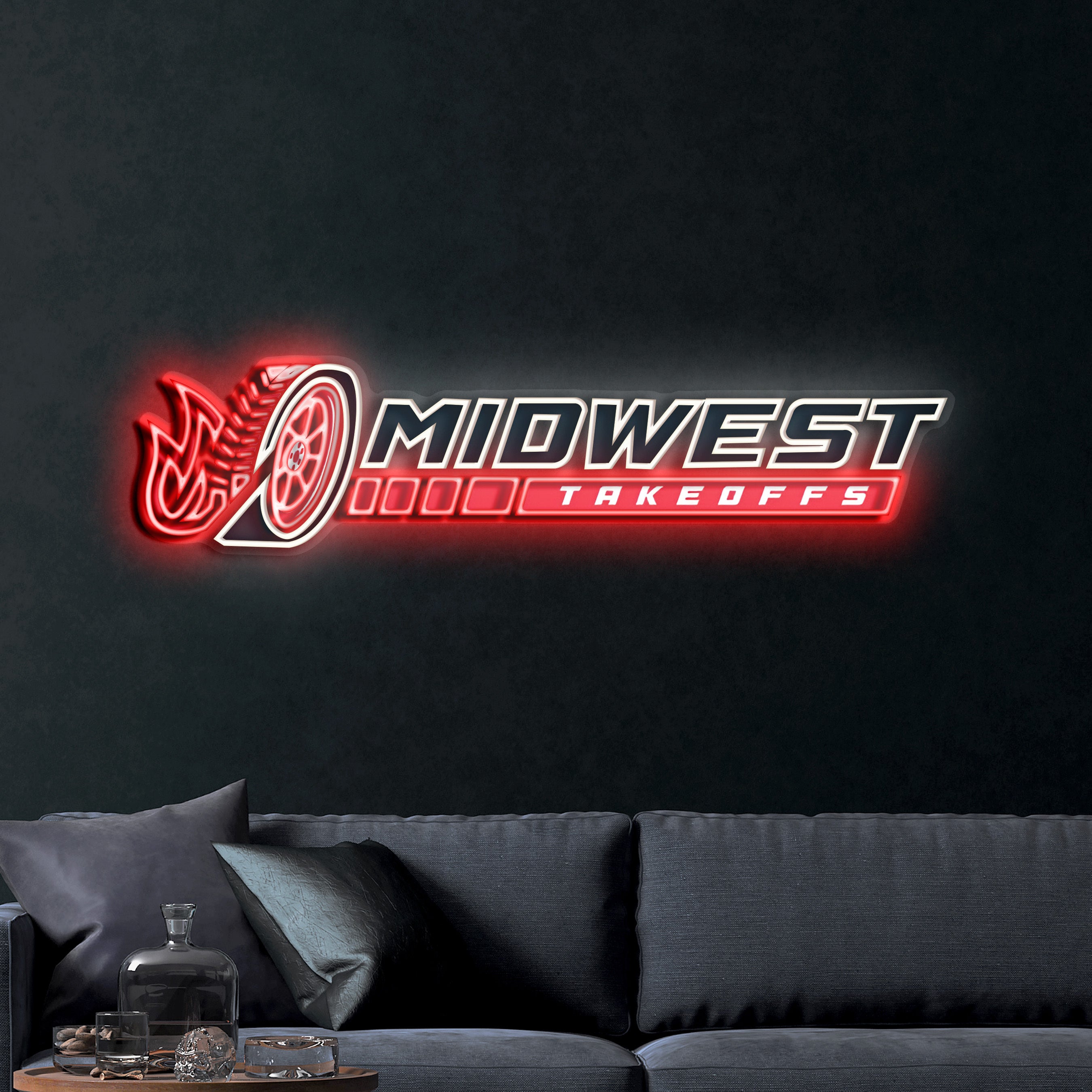 Midwest Takeoffs – Premium Neon Artwork