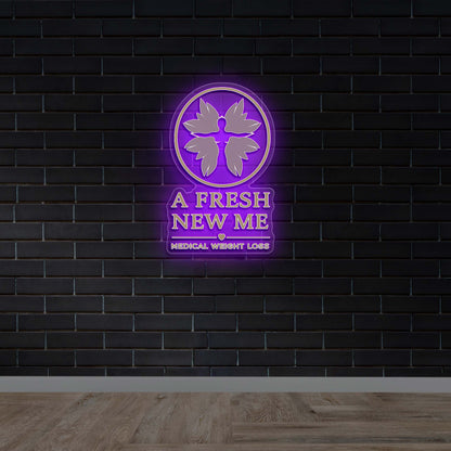 A FRESH NEW ME MEDICAL WEIGHT LOSS - Premium Neon Artwork