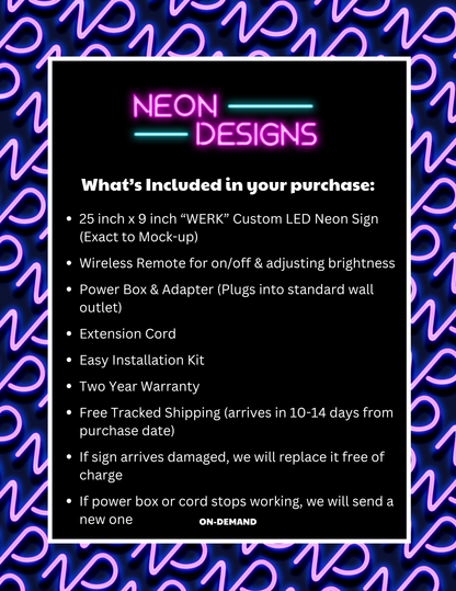 WERK - Premium Neon Artwork