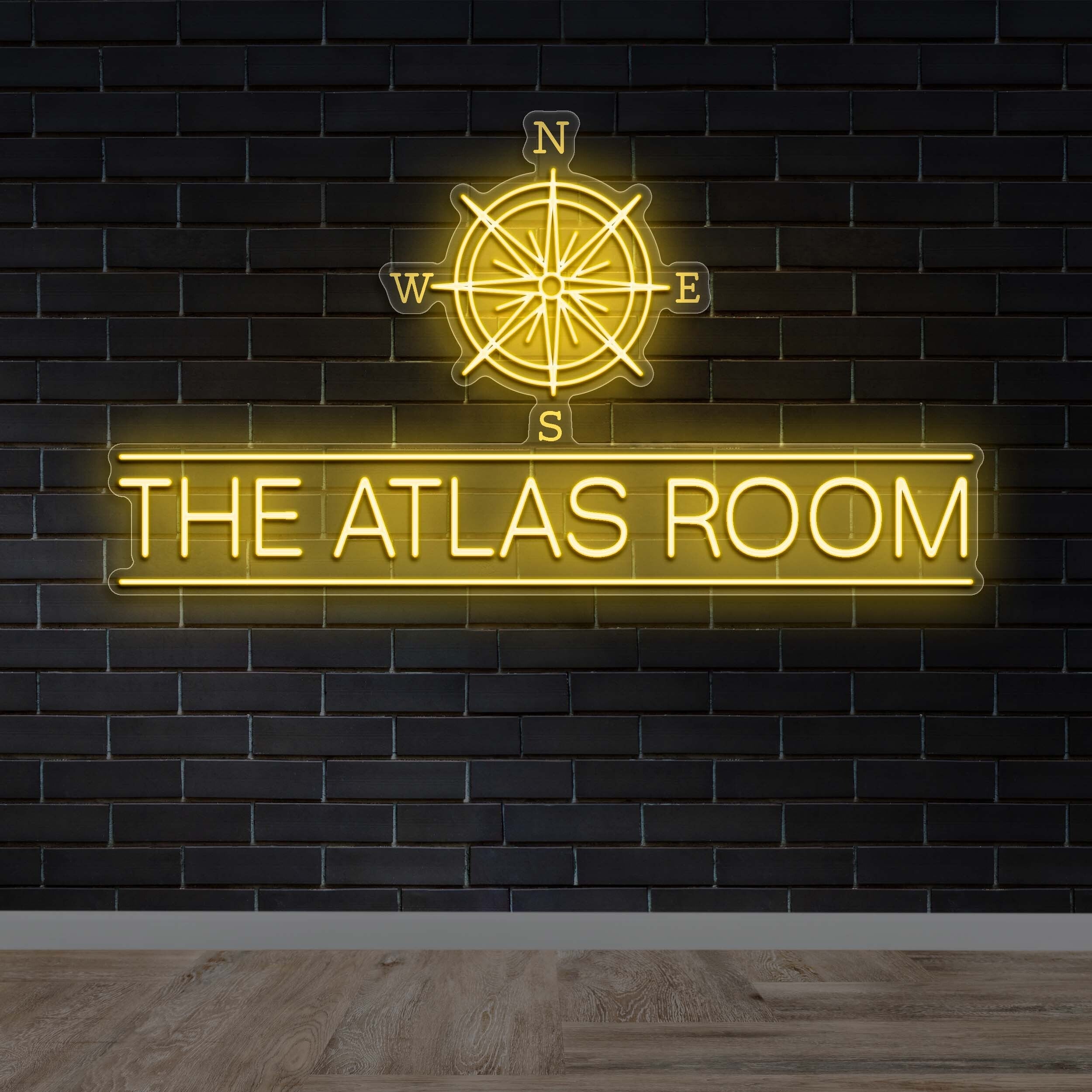 The Atlas Room (larger) - Premium Neon Artwork