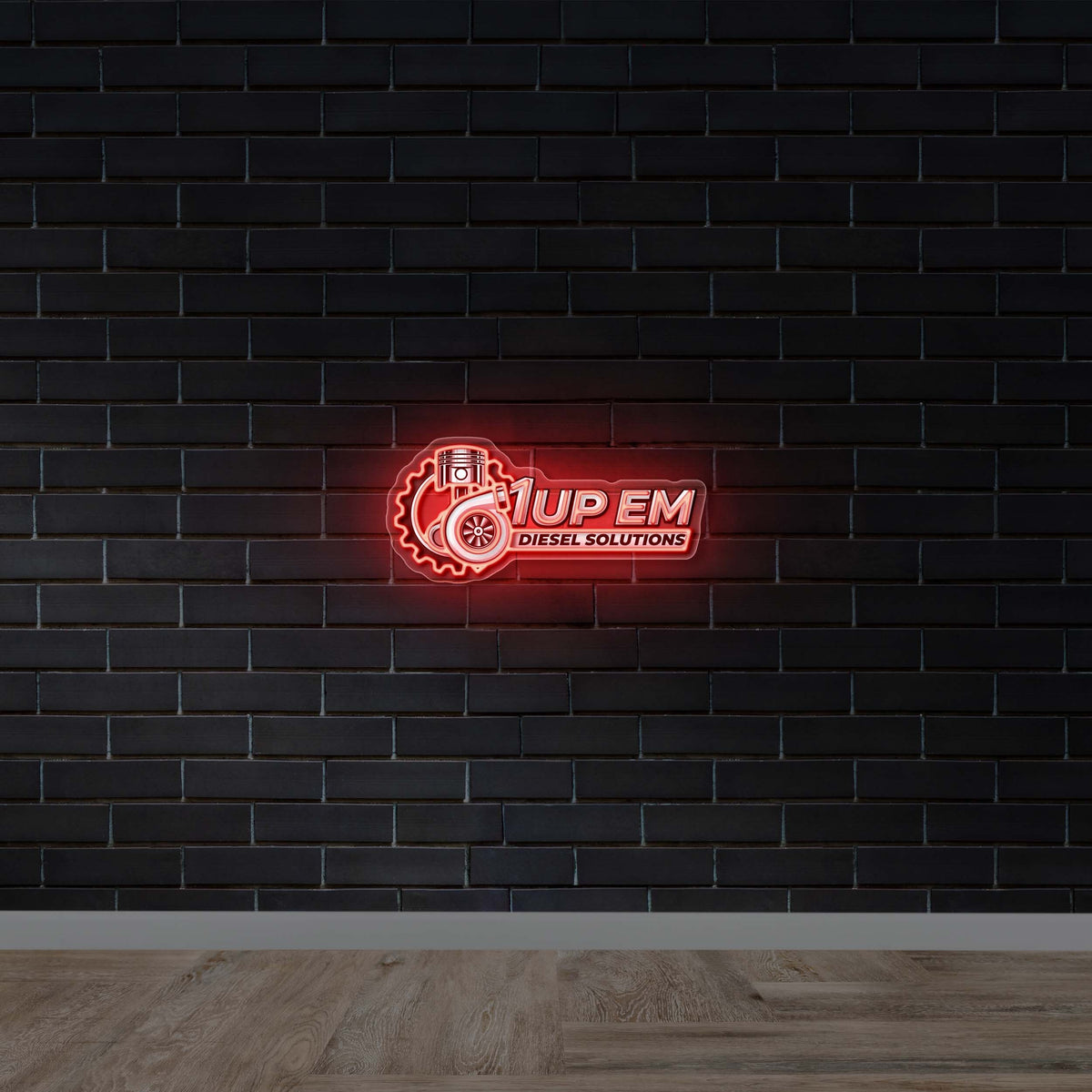 1UP EM Diesel Solutions - Premium Neon Artwork