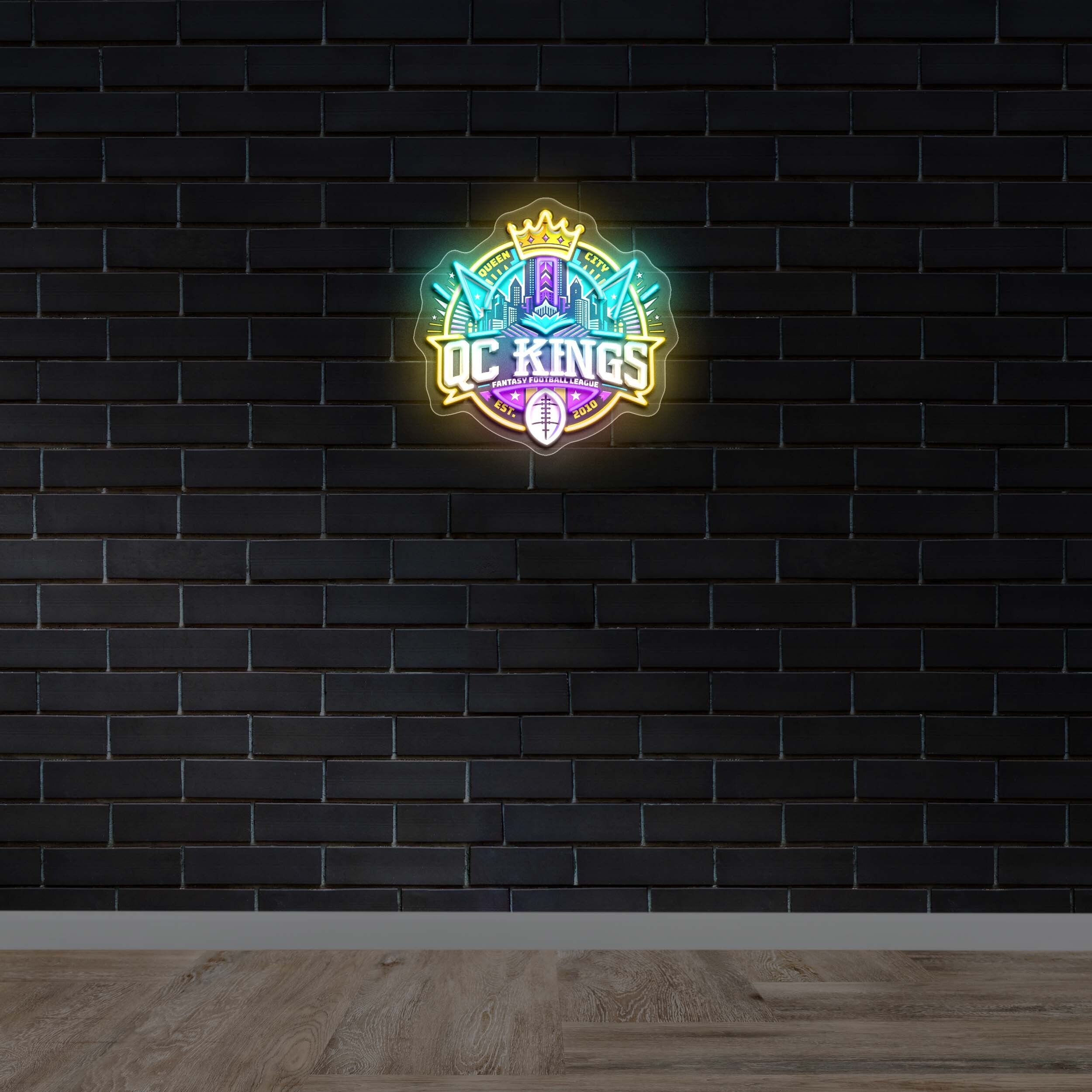 QC Kings - Premium Neon Artwork