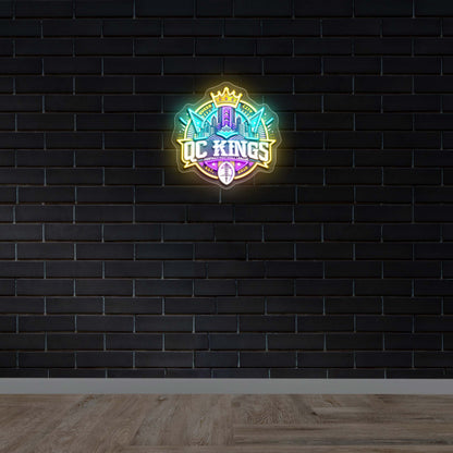 QC Kings - Premium Neon Artwork