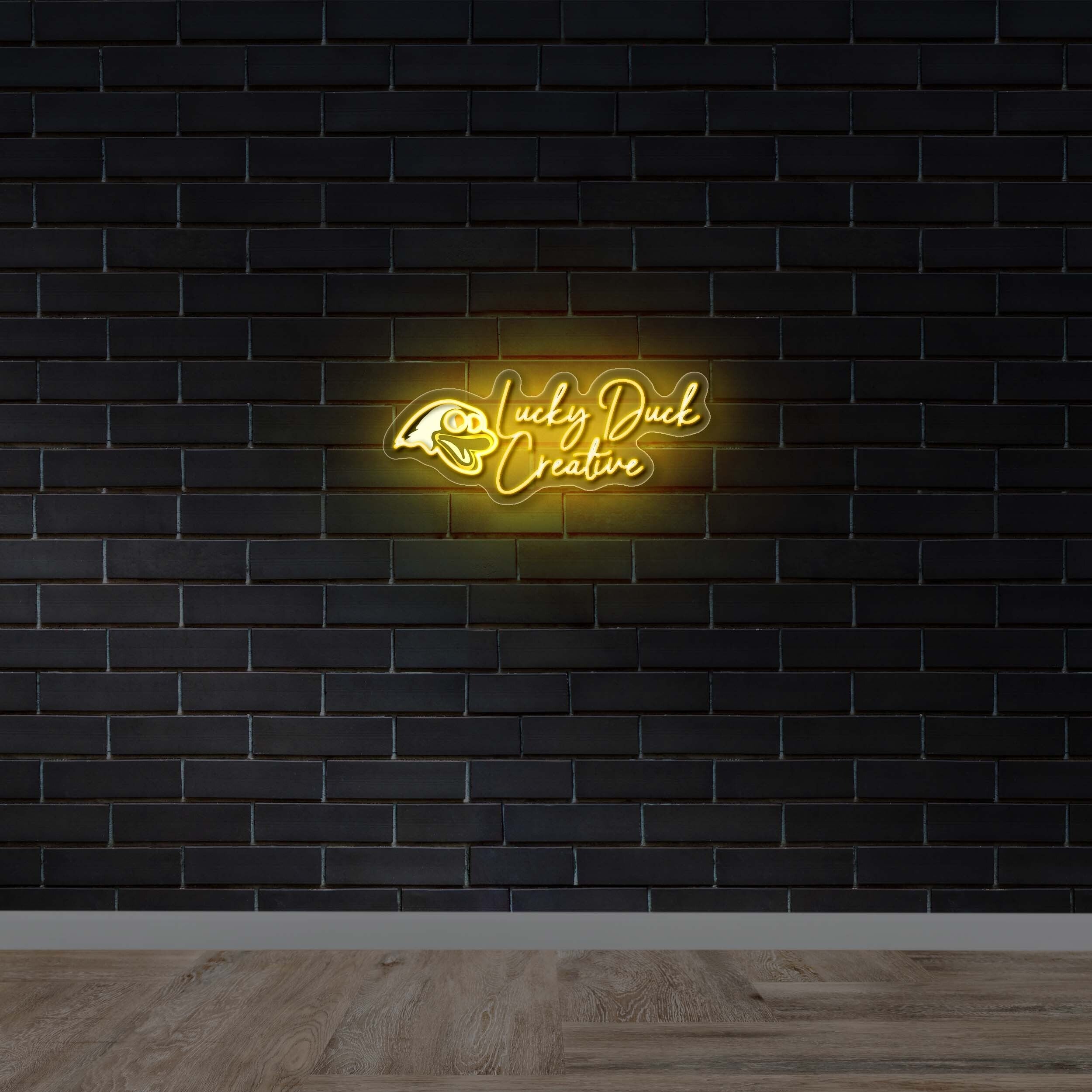 Lucky Duck Creative (version 2) - Premium Neon Artwork