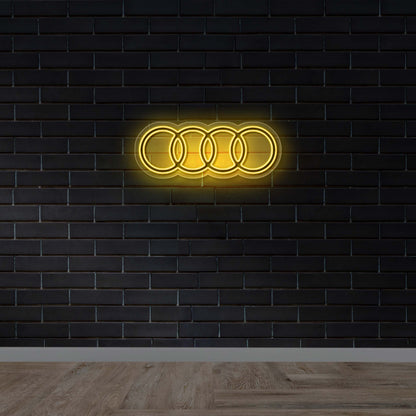 AUDI RINGS - Premium Neon Artwork