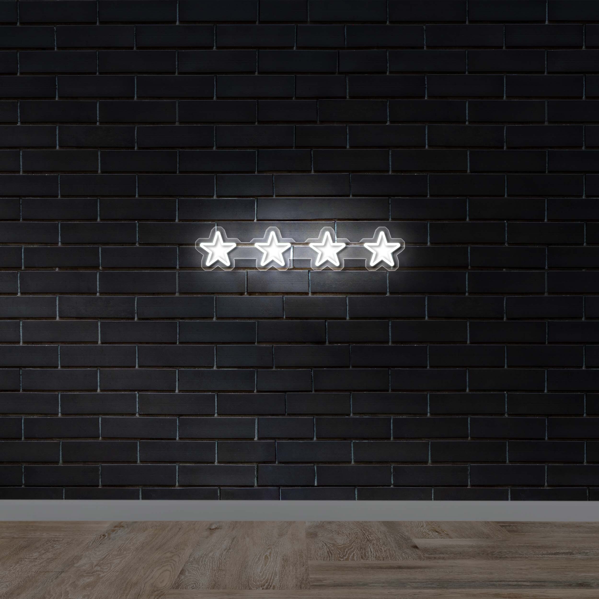 4 Stars - Premium Neon Artwork