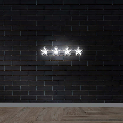 4 Stars - Premium Neon Artwork