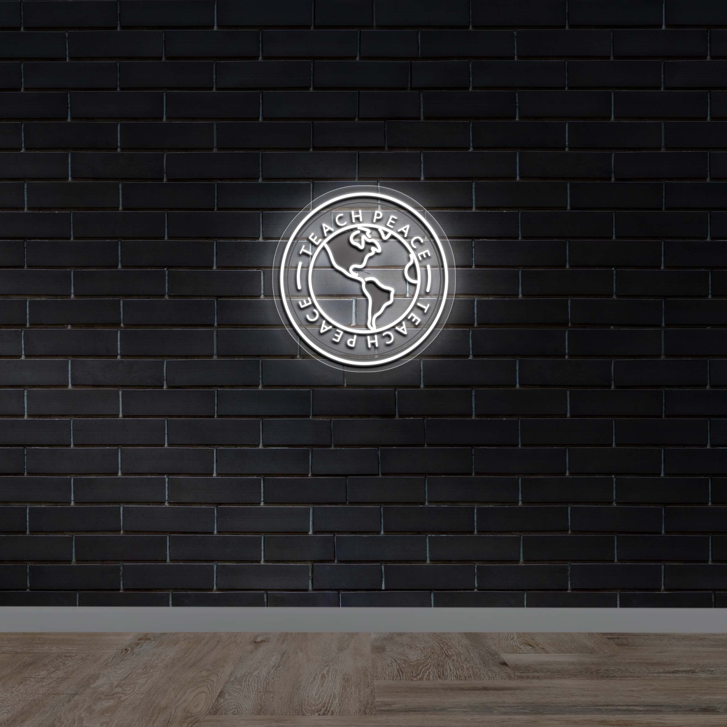 Teach Peace - Premium Neon Artwork