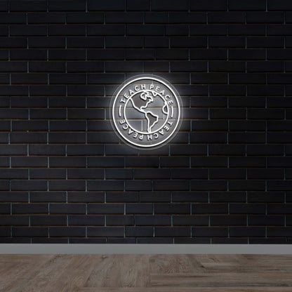 Teach Peace - Premium Neon Artwork