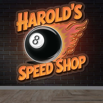 HAROLD'S SPEED SHOP - Premium Neon Artwork