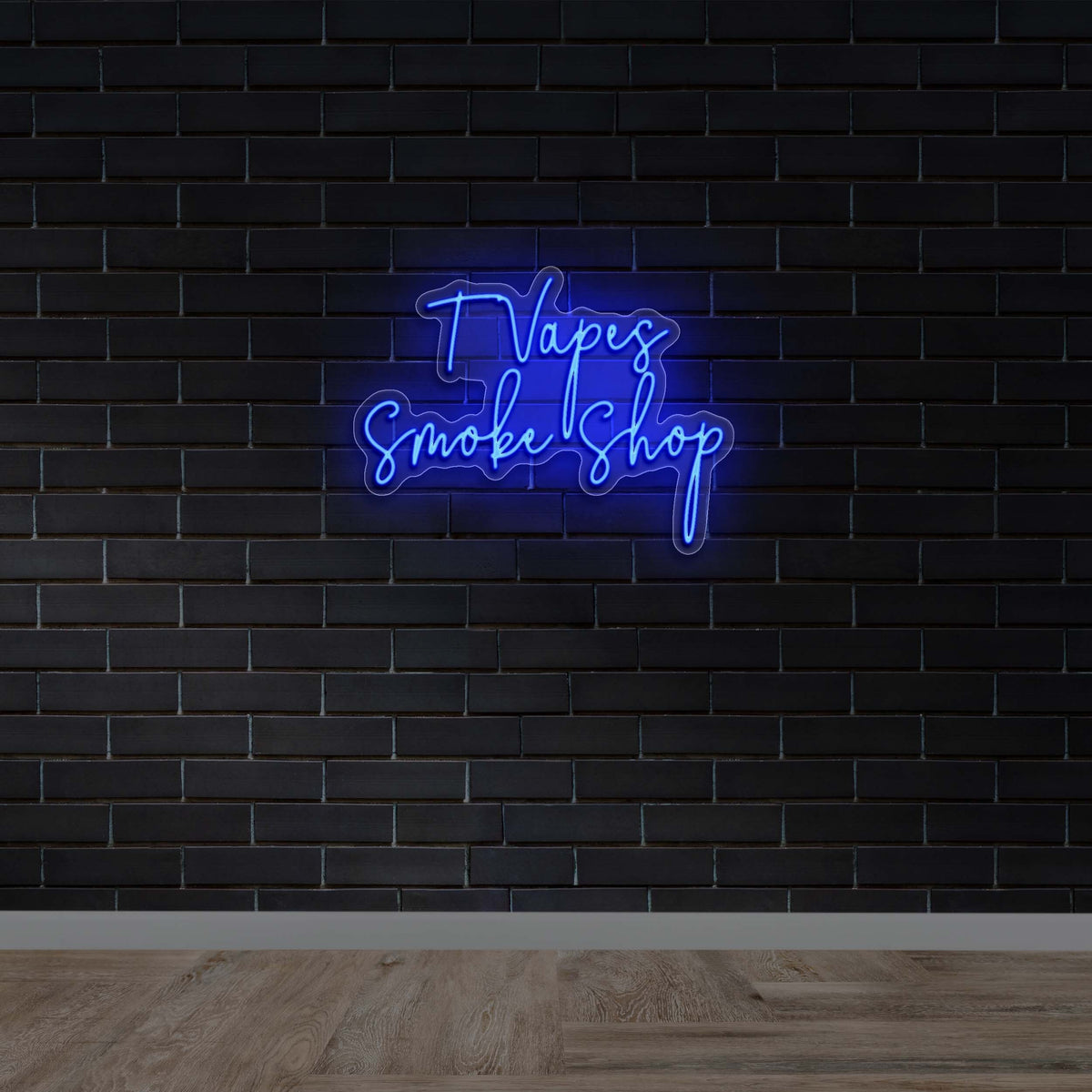 T Vapes Smoke Shop - Premium Neon Artwork