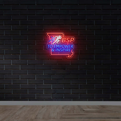 BSP To Empower & Inspire - Premium Neon Artwork