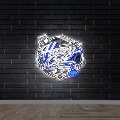 Hazey Cutz - Premium Neon Artwork
