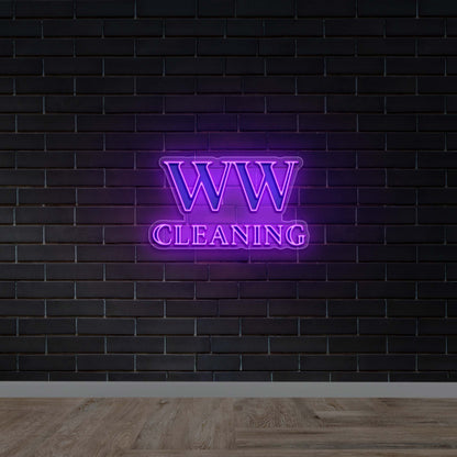 WW cleaning - Premium Neon Artwork