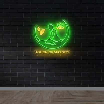 Touch of Serenity - Premium Neon Artwork