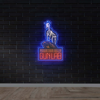 Mountain Billy Gun Lab - Premium Neon Artwork