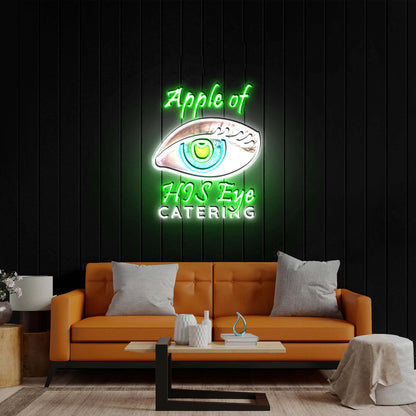 Apple of His Eye - Premium Neon Artwork