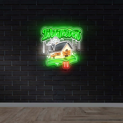 Live In the Den TV - Premium Neon Artwork